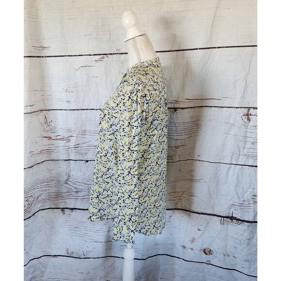 Equipment Ava Long Sleeve Silk Floral Blouse Size Small - Picture 3 of 6